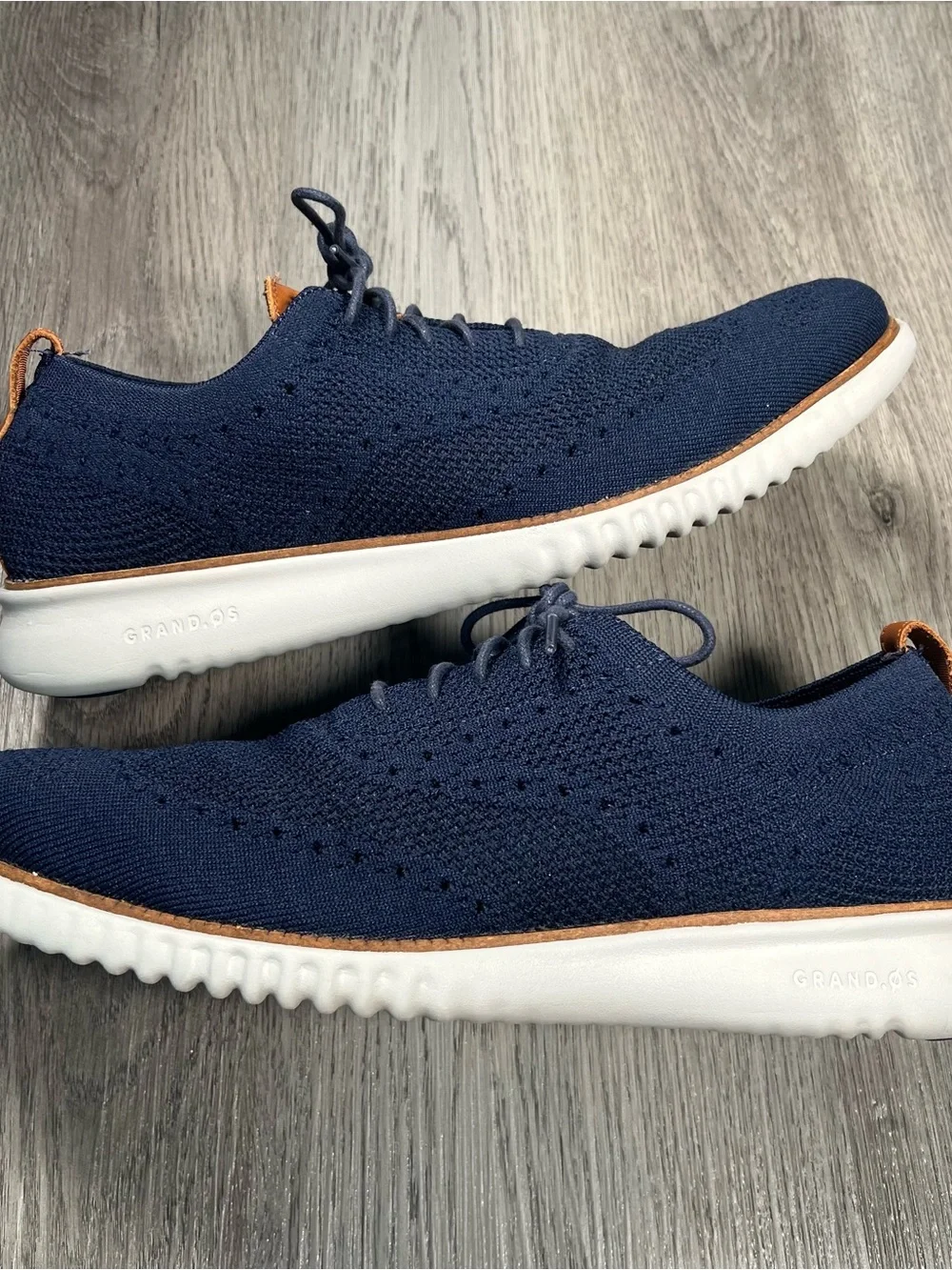 Cole Haan 2.ZeroGrand Stitchlite Men's Size 11 Blue Knit Shoes Sneakers C27569